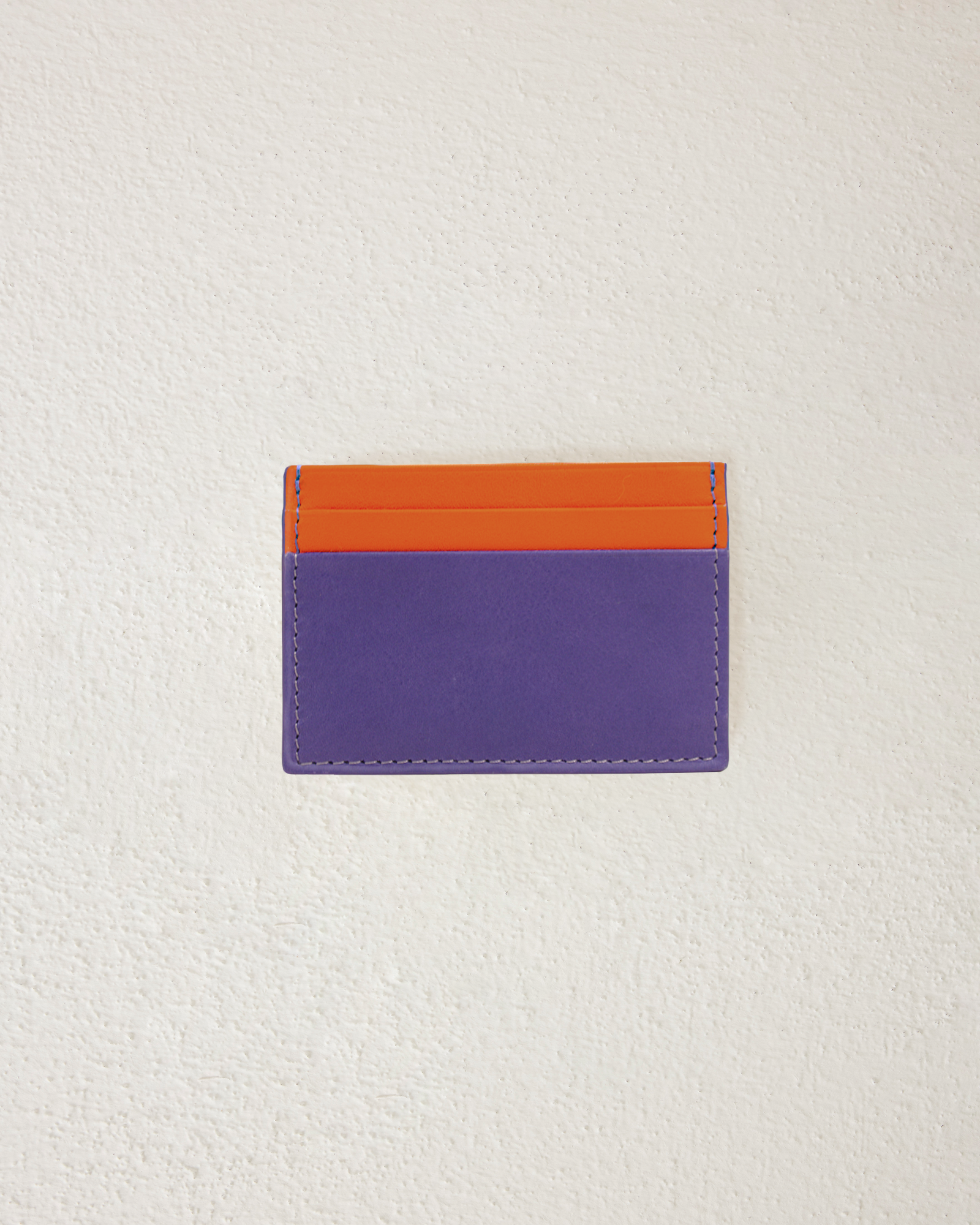 Purple Tangerine Leather Card Holder