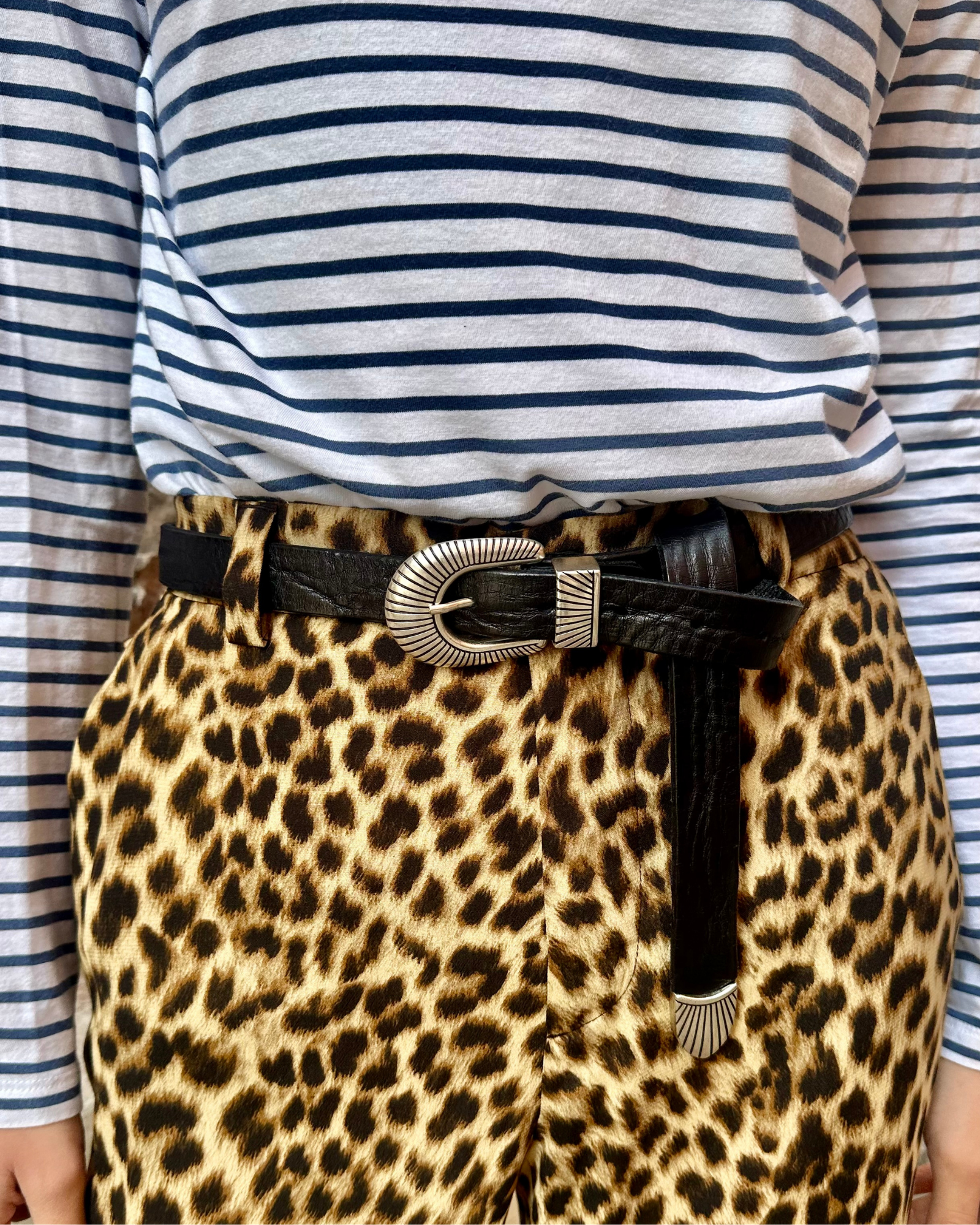 Black Leather Belt